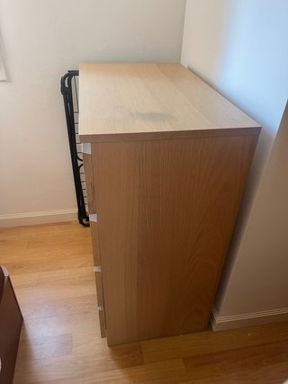 Cómoda Malm 4 cajones madera Ikea