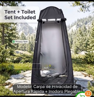 Carpa de Privacidad Tienda Ducha Camping