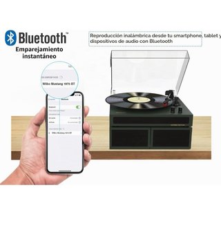 Tocadiscos Wiibo + Disco Vinilo