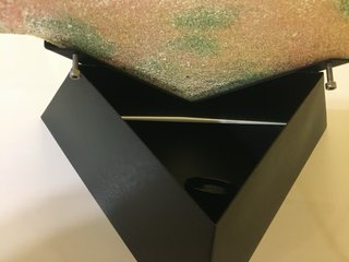 Tris Lampade da Appoggio Vetro e Metallo