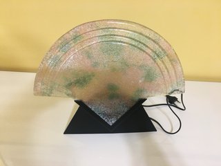 Tris Lampade da Appoggio Vetro e Metallo