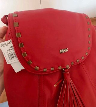 Bolso Misako Rojo con etiqueta