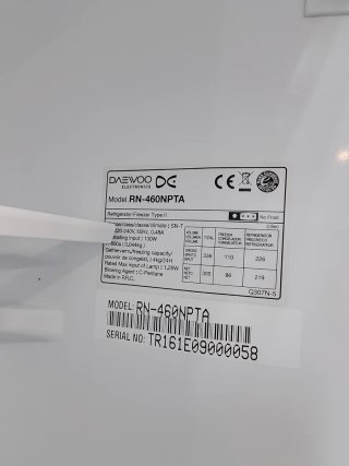 Nevera Daewoo plateada