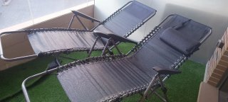 2 Sillas Plegables terraza, playa...Tela y Metal