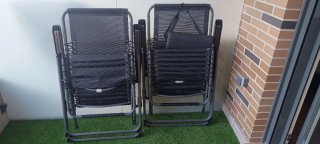 2 Sillas Plegables terraza, playa...Tela y Metal