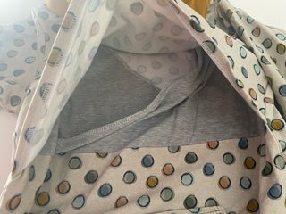 Sudadera lactancia lunares mostaza