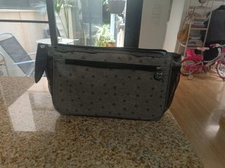 Bolso Carro Bebé Pirulos Gris Estrellas