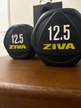 2 Mancuernas hexagonales ZIVA 12.5 kg nuevas.