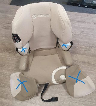 Silla  elevador coche Concord Transformer X-Bag