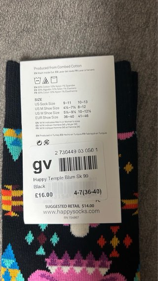 Calcetines Happy Socks Multicolor Talla 36 - 40