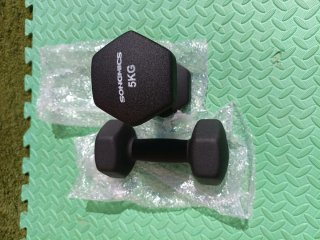 Mancuernas neopreno 5kg nuevas.