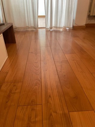 Suelo de madera maciza parquet 100m2 obra reforma