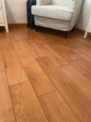 Suelo de madera maciza parquet 100m2 obra reforma