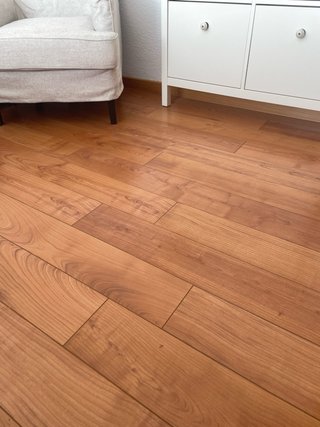 Suelo de madera maciza parquet 100m2 obra reforma