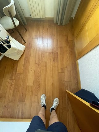 Suelo de madera maciza parquet 100m2 obra reforma