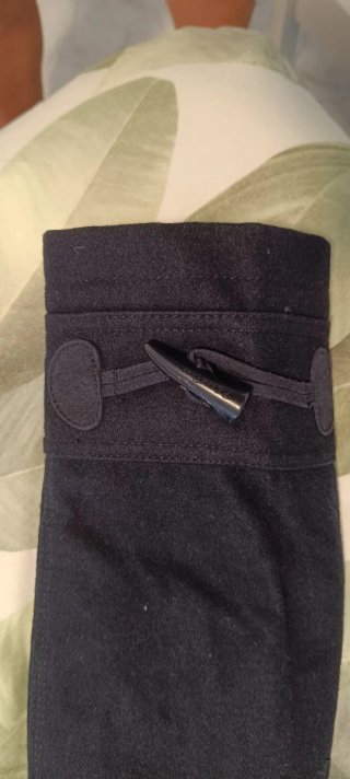 Abrigo Pull&Bear azul oscuro con gorro