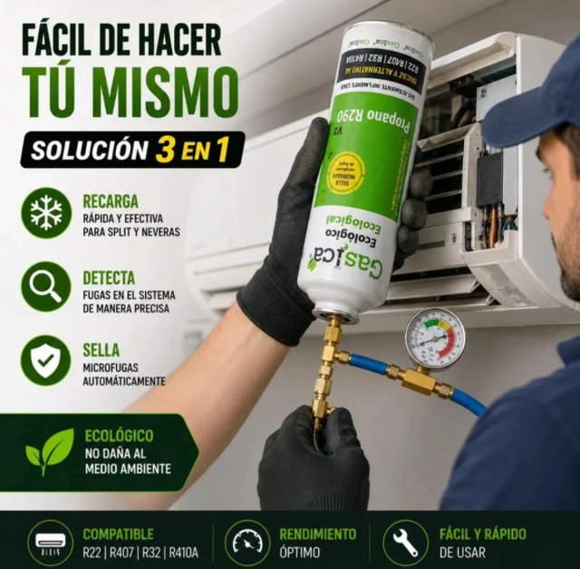 Pack V2 Gasica sustituto de 410A  R32 407 R22