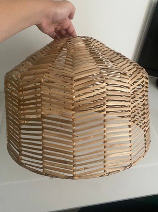Lámpara de techo bambú y madera