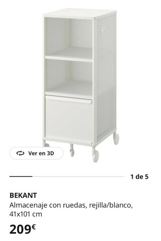 Mueble Almacenaje Ikea Metal Madera