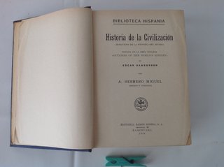 Historia de la civilización 1a Ed. 1934
