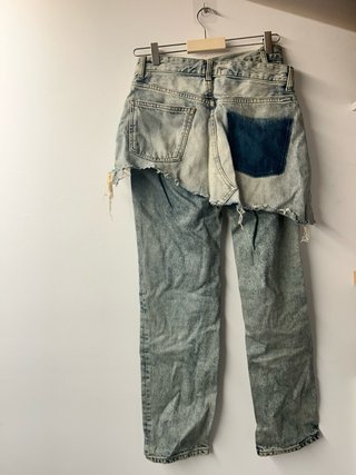 Pantalón Zara falda denim talla 34 con falda