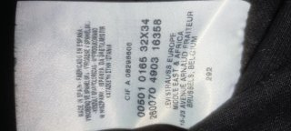Pantalón Levis 501 Negro