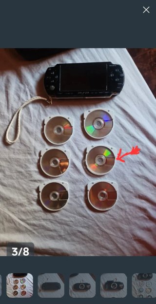PSP Nera + 6 Giochi e caricabatterie originale!