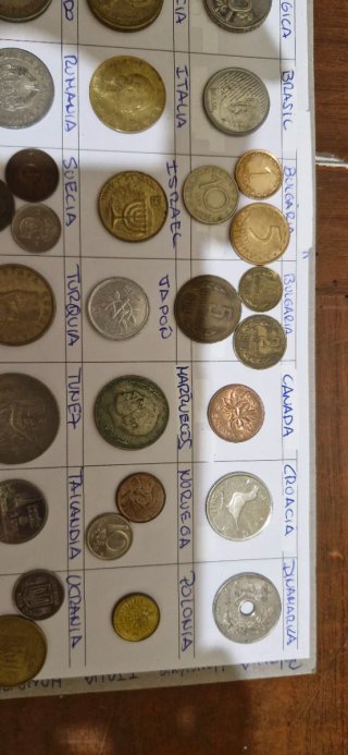 Lote I monedas de 28 paises diferentes