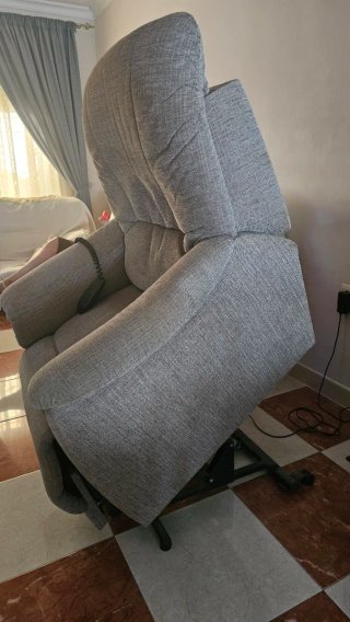 Sillón eléctrico elevable tela