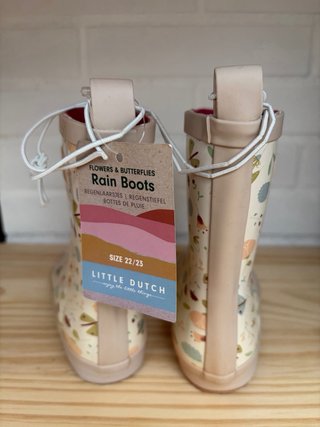 Botas de agua niña flores tallas 22/23 y 24/25