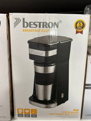 Cafetera Bestron Breakfast Club con termo