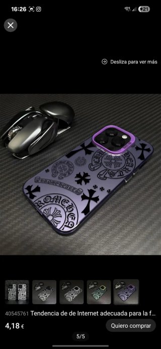 Funda Chrome Hearts iPhone