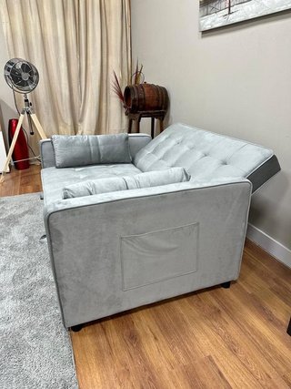 Sofá Cama Gris 133cm