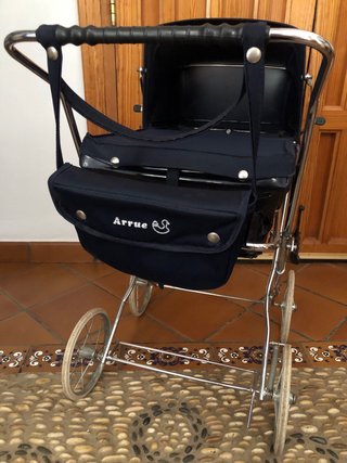 Carrito de Muñecas Vintage Azul