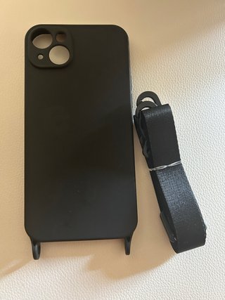 Funda iPhone Negra con Correa 14plus