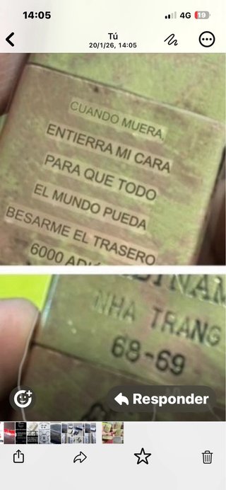 Zippo Guerra Vietnam 2 insertos originales