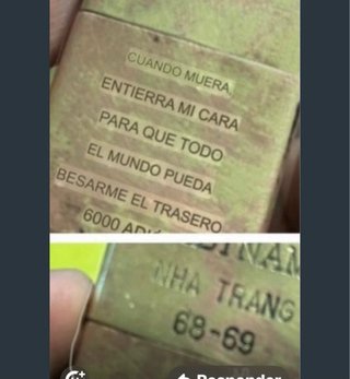 Zippo Guerra Vietnam inserto original +1 de regaor