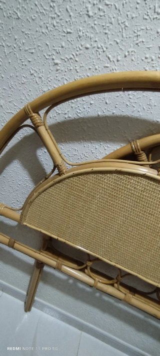 2 Cabeceros de Ratán y Bambú Camas de 90cms