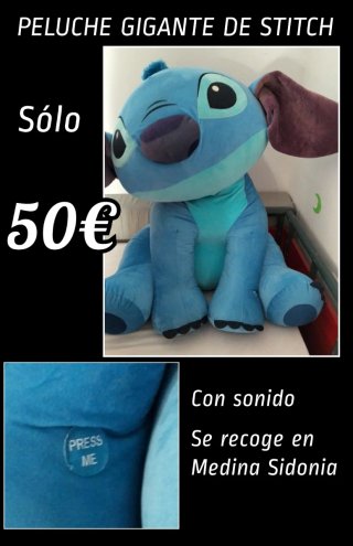Peluche Gigante Stitch con Sonido