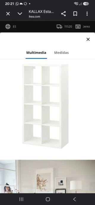 Estantería Kallax Ikea Blanca