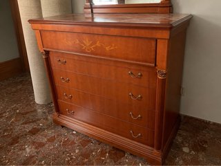 Cómoda de madera de Cerezo Maciza