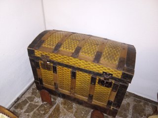 Baúl Antiguo Vintage Madera y Metal