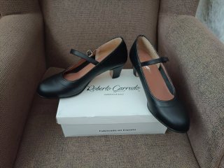 Zapatos Flamenco Roberto Garrudo Negros
