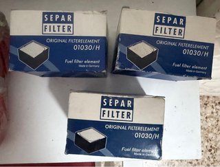 Lote de filtros y cinchas de sujeción