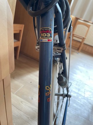 Bicicleta Peugeot clásica de carretera vintage
