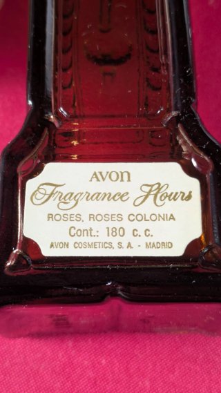 Avon Vintage Colonia Reloj Marrón Dorado