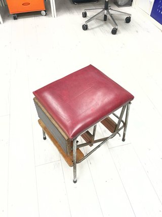 Banqueta Escalera Metálica y Madera