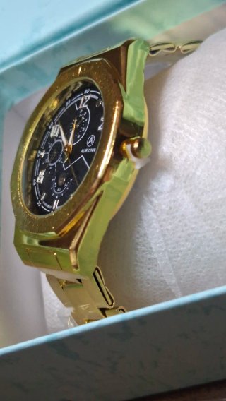 Orologio da uomo (NUOVO) Aurionn oro e nero