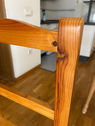 Mesa extensible madera con 4 sillas