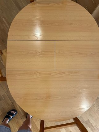 Mesa extensible madera con 4 sillas